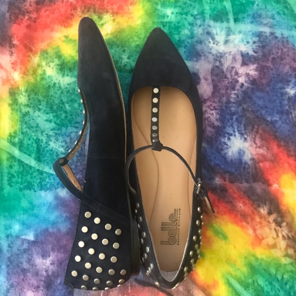 BELLE by SIGERSON MORRISON t-bar flats - Picture 2 of 6